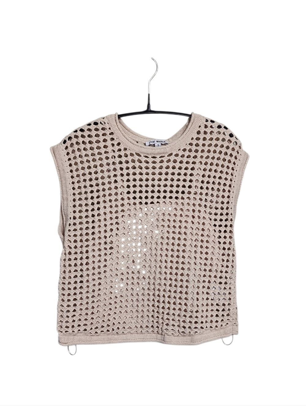 Steve Madden Top S Crocheted Crop Cami Granola Indie Boho Festival